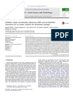 Probiotic strains Lactobacillus plantarum 299V and Lactobacillus rhamnosus GG as starter cultures for fermented sausages