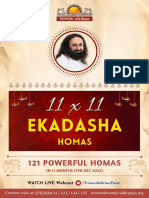 Schedule For Ekadasha Homas 2022 - Compressed