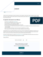 Uploading A New Document - Scribd Help Center