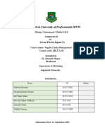 Supply Chain Management Assignment 01