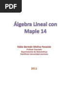 Algebra Lineal Con Maple Fabio Molina