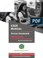 Panduan Penggunaan Portal Akademik Mahasiswa