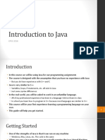 Introduction To Java