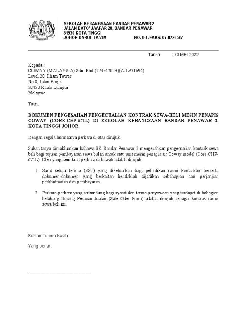 surat-coway-pdf