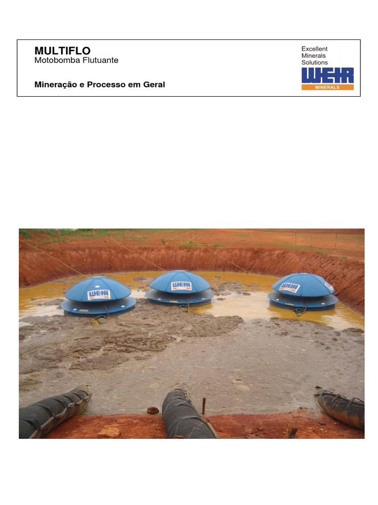 Motobomba Flutuante Multiflo para Mineração | PDF