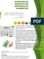 Factores Intrinsicos y Extrinsicos de Descomposion en Alimentos para Presentar