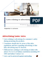Laws Relating To Advertising in India