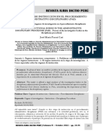 Los Órganos de Instrucción en El Procedimiento Administrativo Disciplinario (Pad) - Autor José María Pacori Cari