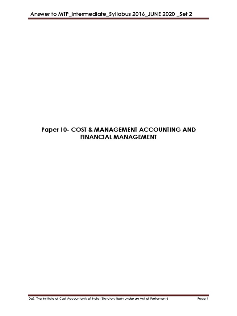 Paper10 set2 ans pdf dividend price earnings ratio