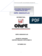 Informe Final Centro Poblado de Sotccomayo Meche Arreglado