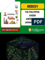 The Philippine Under The American and Japanese Rule