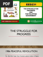 THE STRUGGLE FOR PROGRESS AND THE PHILIPPINE GOVERNMENT (1)