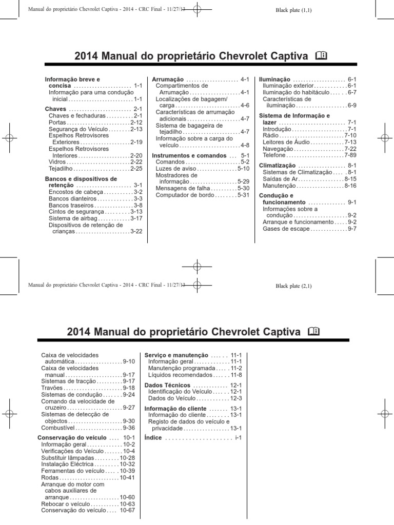 2014 Chevrolet Captiva Sport Fleet Owner's Manual visual data 4