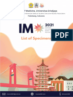 List of Specimens IMO Unsri 2021