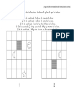 Programa de Entrenamiento de Instrucciones Escritas Con Dos Cuadriculas Fichas 1 5