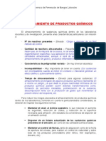 Almacenamiento Productos Quimicos