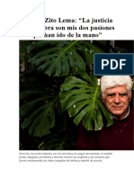 Vicente Zito Lema - La Justicia y La Palabra Son Mis Dos Pasiones Que Han Ido de La Mano