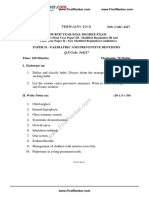 BDS 2018 Question Papers Fourth Year Paedodontics FR 8