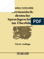 Günther Schweikle - Germanischdeutsche Sprachgeschichte Im Überblick-J.B. Metzler (1996)