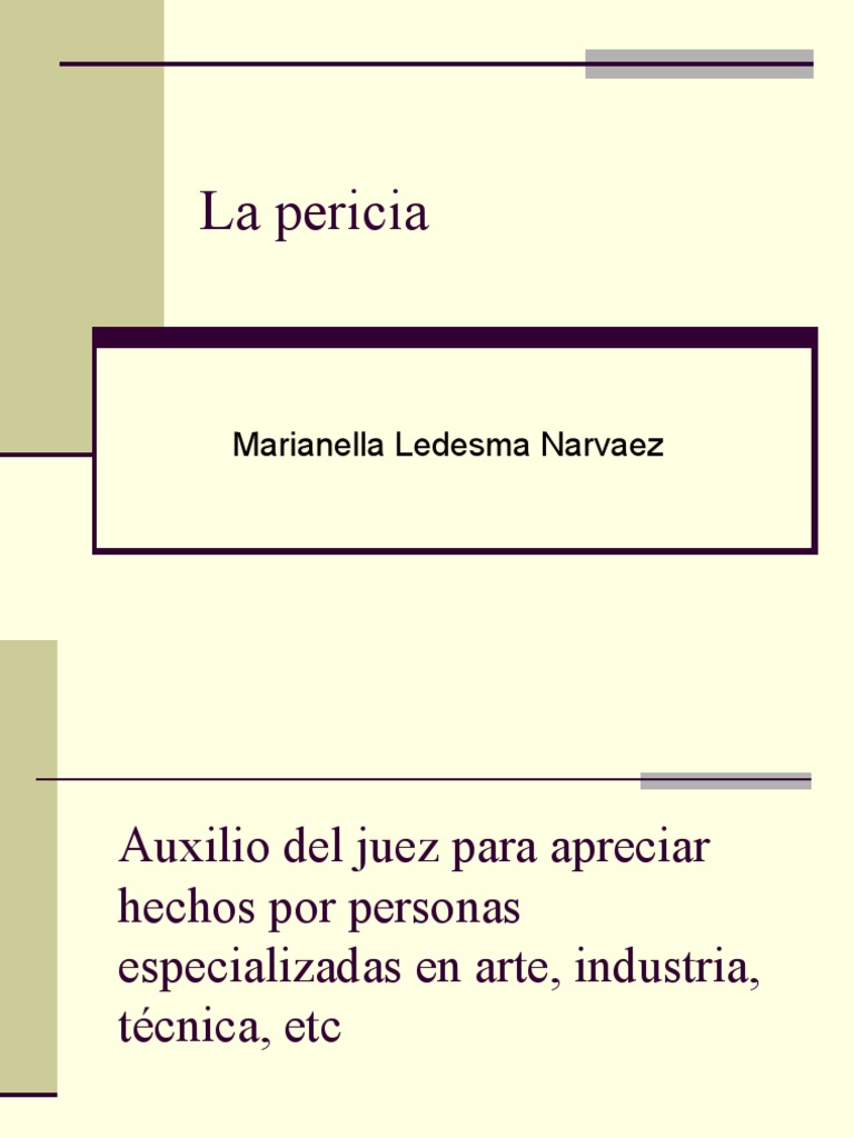 La Pericia Pdf Testigo Experto Testigo