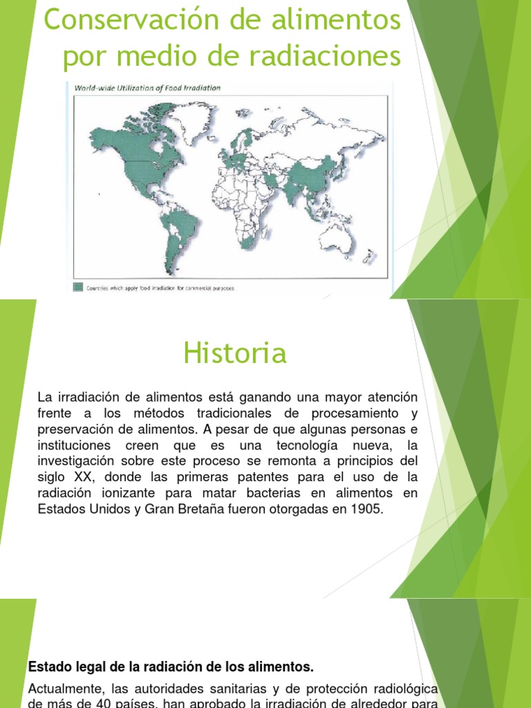 Conservación de Alimentos Por Medio de Radiaciones | PDF | Radiación ...