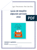 6° Guía de Español Ii Período 2022