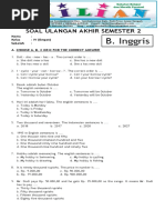 Toaz - Info Soal Uas Bahasa Inggris Kelas 4 SD Semester 2 Dan Kunci Jawabanpdf PR