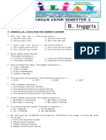 Toaz - Info Soal Uas Bahasa Inggris Kelas 4 SD Semester 2 Dan Kunci Jawabanpdf PR