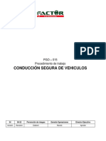 PGO-015 PROCEDIMIENTO DE CONDUCCION SEGURA DE VEHICULOS, Ver. 04