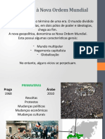 Introdução à Nova Ordem Mundial: Mundo multipolar e hegemonia capitalista