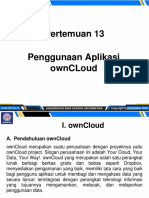 Pertemuan 13 Penggunaan Aplikasi Owncloud