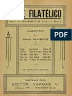 Chile Filatelico No 03 - 1929 Noviembre