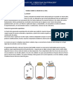 Teorías Del Origen de La Vida