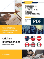 Propuesta de Servicios Auditoría de Los Estados Financieros 2020