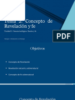 Tema 2 Concepto de Revelación y Fe