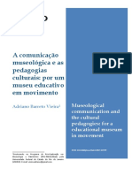 A Comunicação Museológica e As Pedagogias Culturais-Por Um Museu Educativo em Movimento - ADRIANO VIEIRA