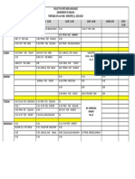 TIMETABLE OF 2nd YEAR