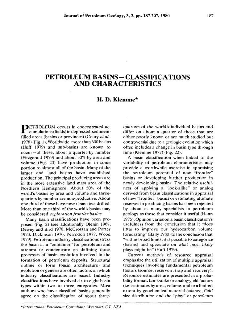 Petroleum Basin Classifications Explained | PDF | Sedimentary Basin | Rift