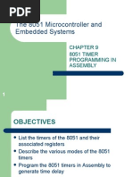 Chap9 8051 Timer Programming