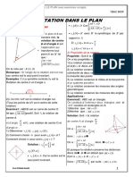 La Rotation Dans Le Plan Cours Et Exercices Corriges 1