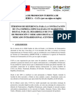 Terminos de Referencia para La Contratacion de Servicios Profesionales para La Realizacion de Campaña de Promocion y Mercadeo Digital Al Mercado Intrarregional (Centroamerica)