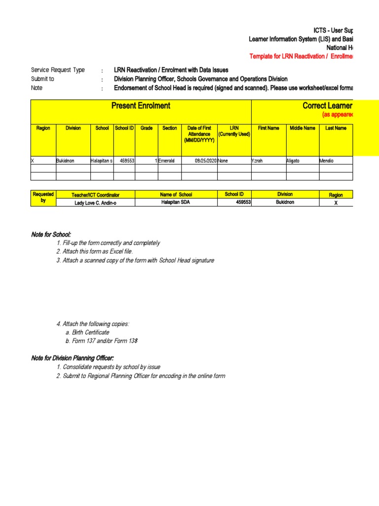 School Enrollment Support Guide | PDF | Information Technology ...