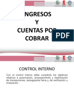 Control interno ingresos y cuentas por cobrar