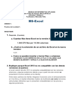 Actividad 1 Del Módulo 3 Microsoft Excel