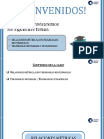 LL - PPT - Relaciones Métricas, Triángulos Notables y Pitagóricos