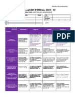 Rubrica - Evaluación - Parcial - GDA 2022-10