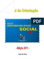 Manual de Orientação para as empresas (Final) - Selo Responsabilidade Social Juiz de Fora 2011