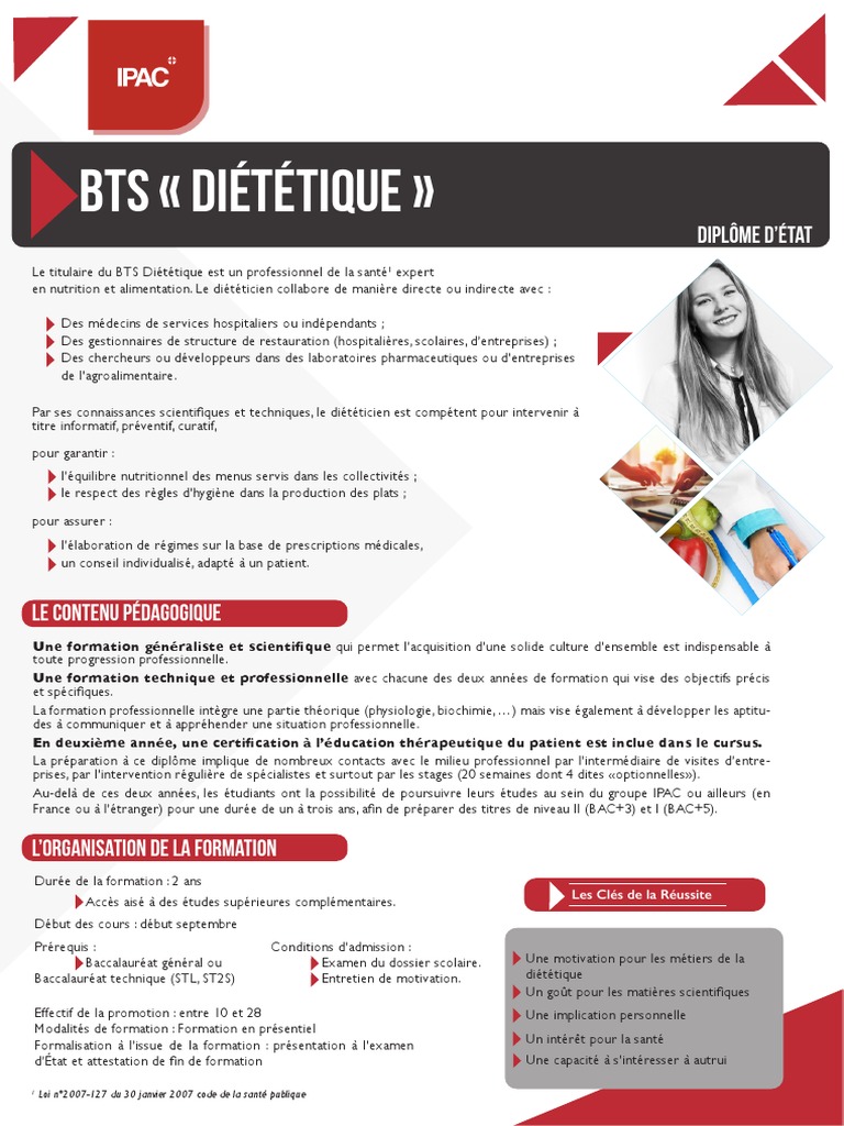 Bts Diététique En Libéral: Formation Bts Diététique Et Nutrition – SCLH