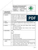 SOP MONITORING PENYEDIAAN OBAT EMERGENCY DI UNIT KERJA Rev