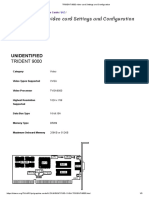 TRIDENT 9000 Video Card Settings and Configuration